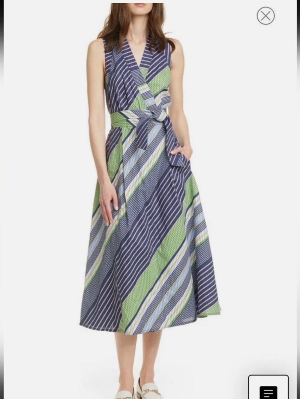 Tory Burch Field Day Bias Stripe Dress 12